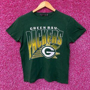 Junk Food Clothing NFL Green Bay Packers Chrome Retro Style T-Shirt XS